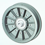 Pulley Wheel CAD Drawing