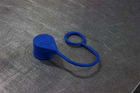 Blue Thermoplastic Valve Cap