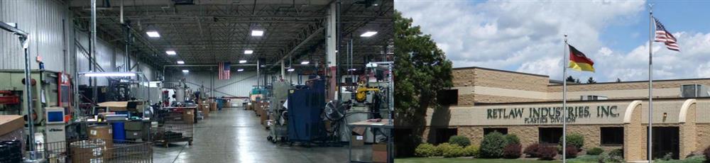 Retlaw Industries' plastic division has the capacity to produce your products en masse OEM injection modling with acrylic