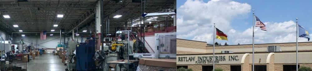 Retlaw Industries' plastic division has the capacity to produce your products en masse Nylon injecting molding OEM manufacturer