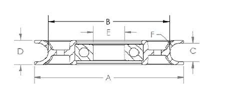 Round Belt Idler CAD