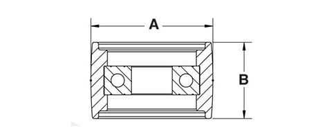 Flangeless Idler Pulley Schematic 